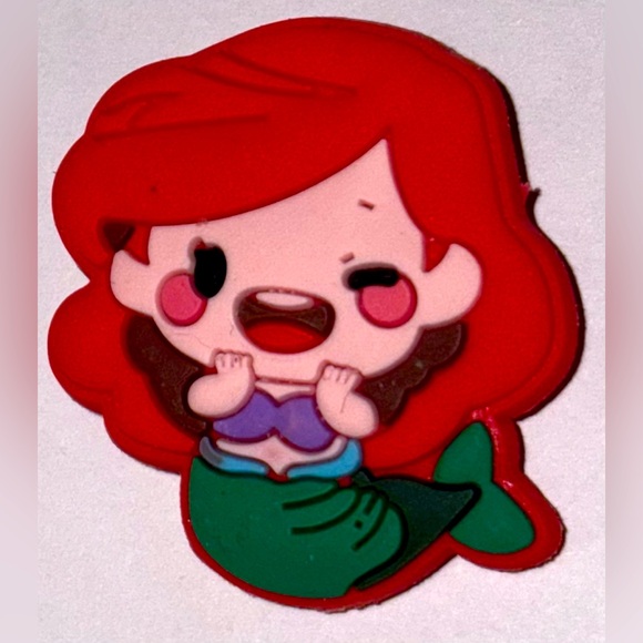 BOGO SALE NEW Little Mermaid Croc Charms Jibbitz Shoe Charm Disney Croc Charms - Picture 1 of 7